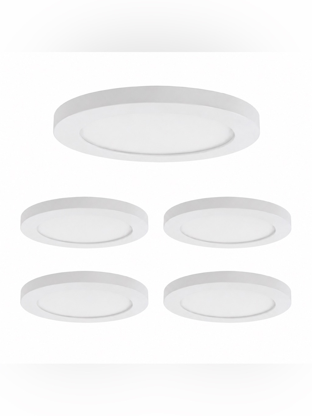 4 Pack 7” LED Slim Flush Mount Ceiling Lights White